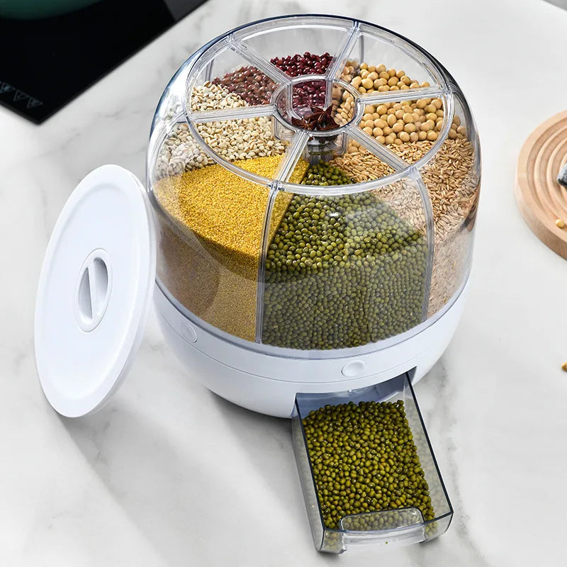 Rotating Dispenser Food Storage Box