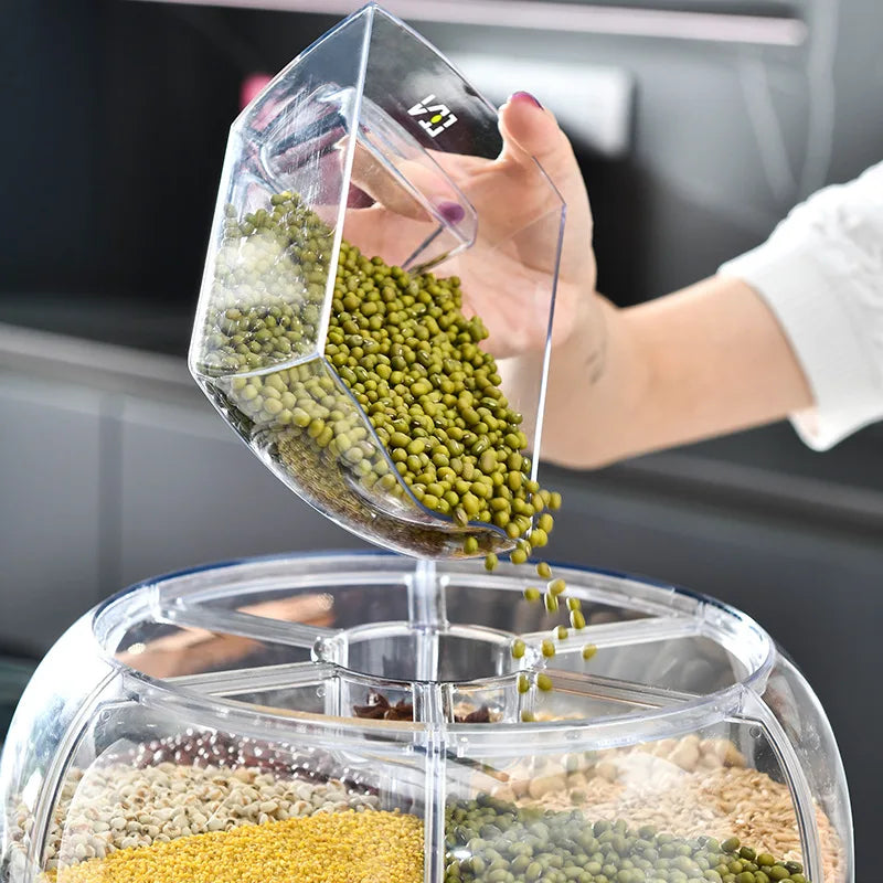 Rotating Dispenser Food Storage Box